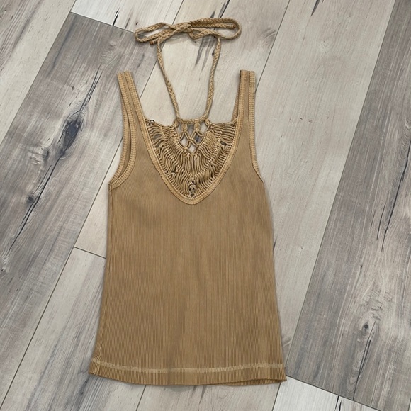 We The Free Tops - We the Free XS Tank Top with Crochet Details